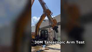Le bras télescopique 30M pour SY365 est en cours de test