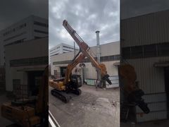Voir le bras télescopique d'excavatrice à clapet de 30 tonnes pour une longue portée avec la démo certifiée CE du panneau BS900